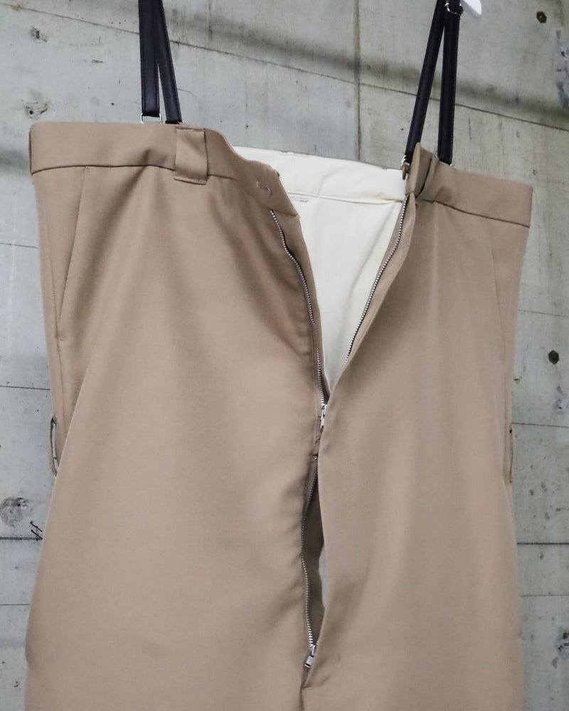 HIGH WAISTED SUSPENDERS PANTS